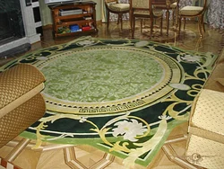 Photo of green carpets in the living room