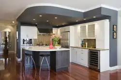 Niche ceilings in the kitchen photo