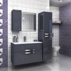 Hammom fotosurati uchun kulrang lavabo