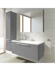 Hammom fotosurati uchun kulrang lavabo
