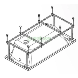Acrylic bathtub frame 170x70 photo