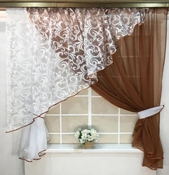 Tulle set for the kitchen photo