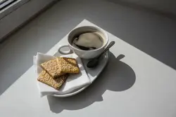 Oshxonadagi qahva fotosurati uyda