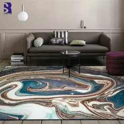 Qonaq Otağı Fotoşəkili Üçün Mavi Xalçalar