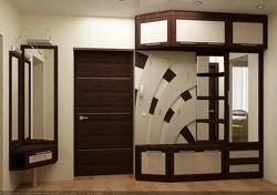 Wenge hallway with mirror photo