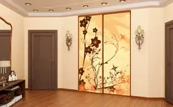 Wardrobe doors photo with pattern