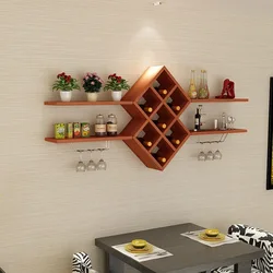 Shelves rack in the kitchen photo