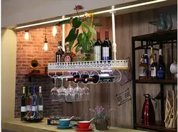 Shelves rack in the kitchen photo