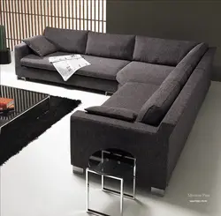 Qonaq otağında divan minimalizm fotoşəkili