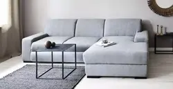 Qonaq otağında divan minimalizm fotoşəkili