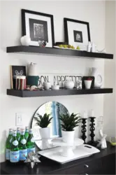 Mətbəx Fotoşəkilindəki Boz Rəflər