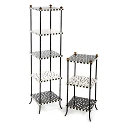 Metal kitchen shelf photo