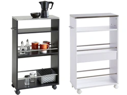 Metal kitchen shelf photo