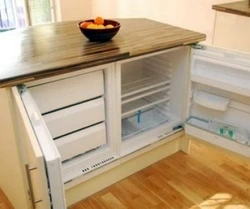 Undercounter refrigerator kitchen photo