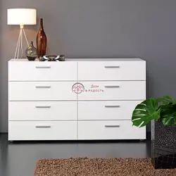 Glossy Chest Of Drawers In The Bedroom Photo