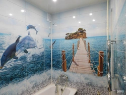 Dolphin bath panels photo