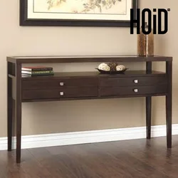 White console in the hallway photo