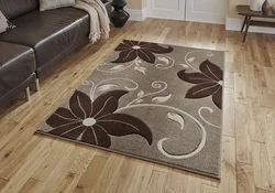 Brown carpet in the living room photo