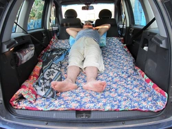 Sleeping places in cars photos