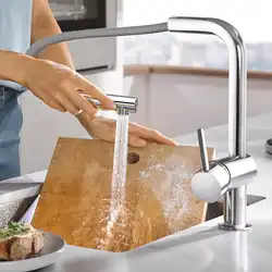 Pull-out faucet for kitchen photo