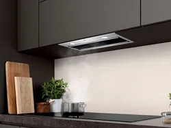 Decorative hood in the kitchen photo