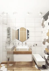 Bathroom tiles geometry photo