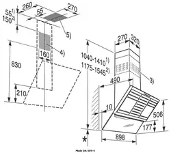 Kitchen hood height photo