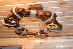 Wooden chandeliers photo for bedroom