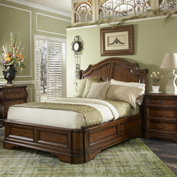 Oak bedroom design photo