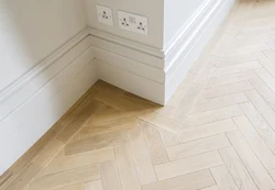 Herringbone floor in the kitchen photo