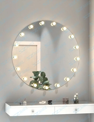 Photo of bathroom mirrors with floor