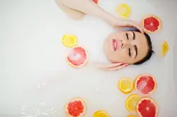 Limonlu hamamda foto