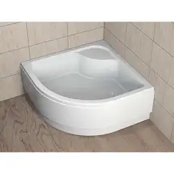 Photo of a bathtub with a deep tray