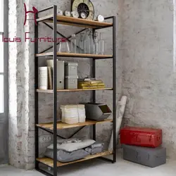 Oshxona fotosurati uchun loft tokchalari