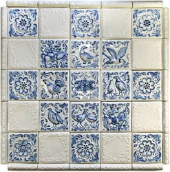 Kitchen Tiles Gzhel Photo