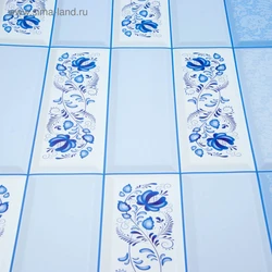 Kitchen tiles Gzhel photo