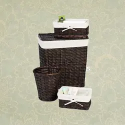 Wicker bath baskets photo