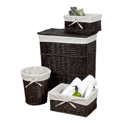 Wicker bath baskets photo