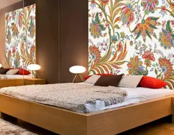 Wallpaper panel bedroom photo