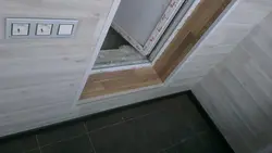 Ламинат на потолок лоджии фото