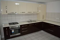 Кухни фото низ шоколад верх
