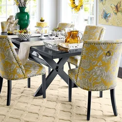 Mustard chairs for the kitchen photo