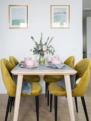 Mustard chairs for the kitchen photo