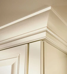 White Kitchen With Cornice Photo
