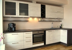 Light kitchens made of chipboard photos