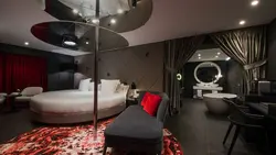 Bedroom With Mirrored Ceiling Photo