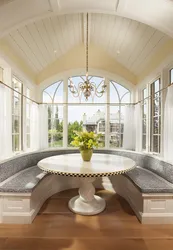 Round window in the kitchen photo