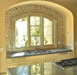 Round window in the kitchen photo