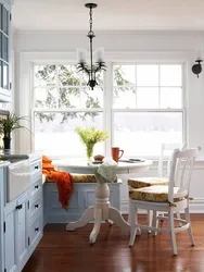 Round window in the kitchen photo