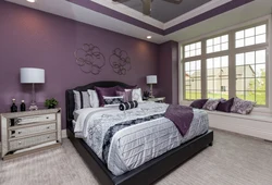 Bedroom color photo with pattern